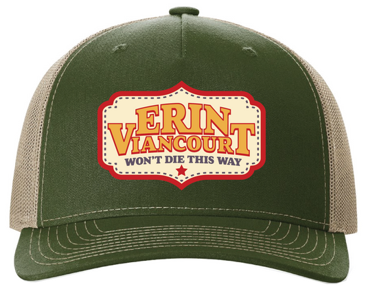 Won't Die This Way Patch Hat - Army Olive/Tan